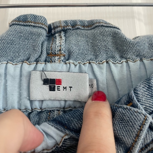 Temt denim button front midi skirt - Picture 2 of 3